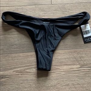 Cheeky black bikini swim bottoms